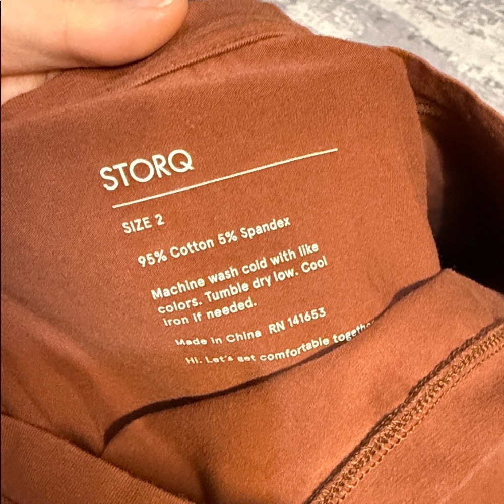 Storq Post Baby Boxy Light Crop Sweatshirt. Size M - Picture 5 of 9